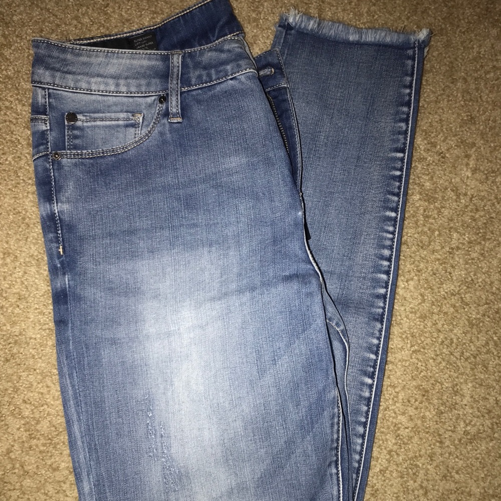 Orbital blue straight leg jeans